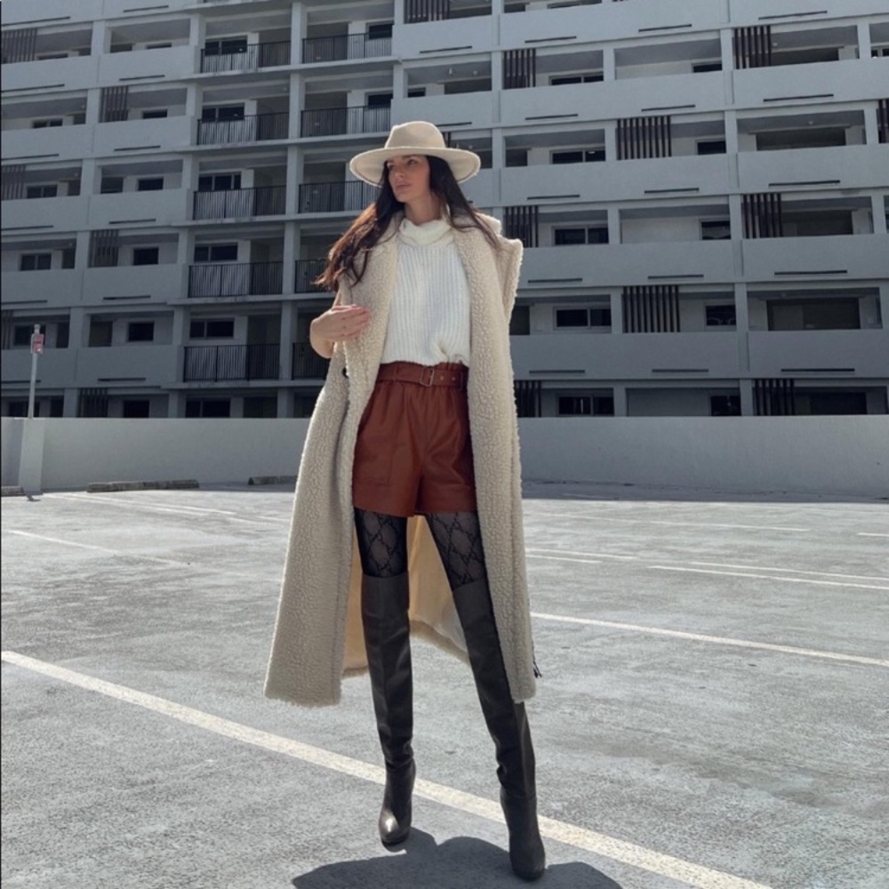 Long fur vest